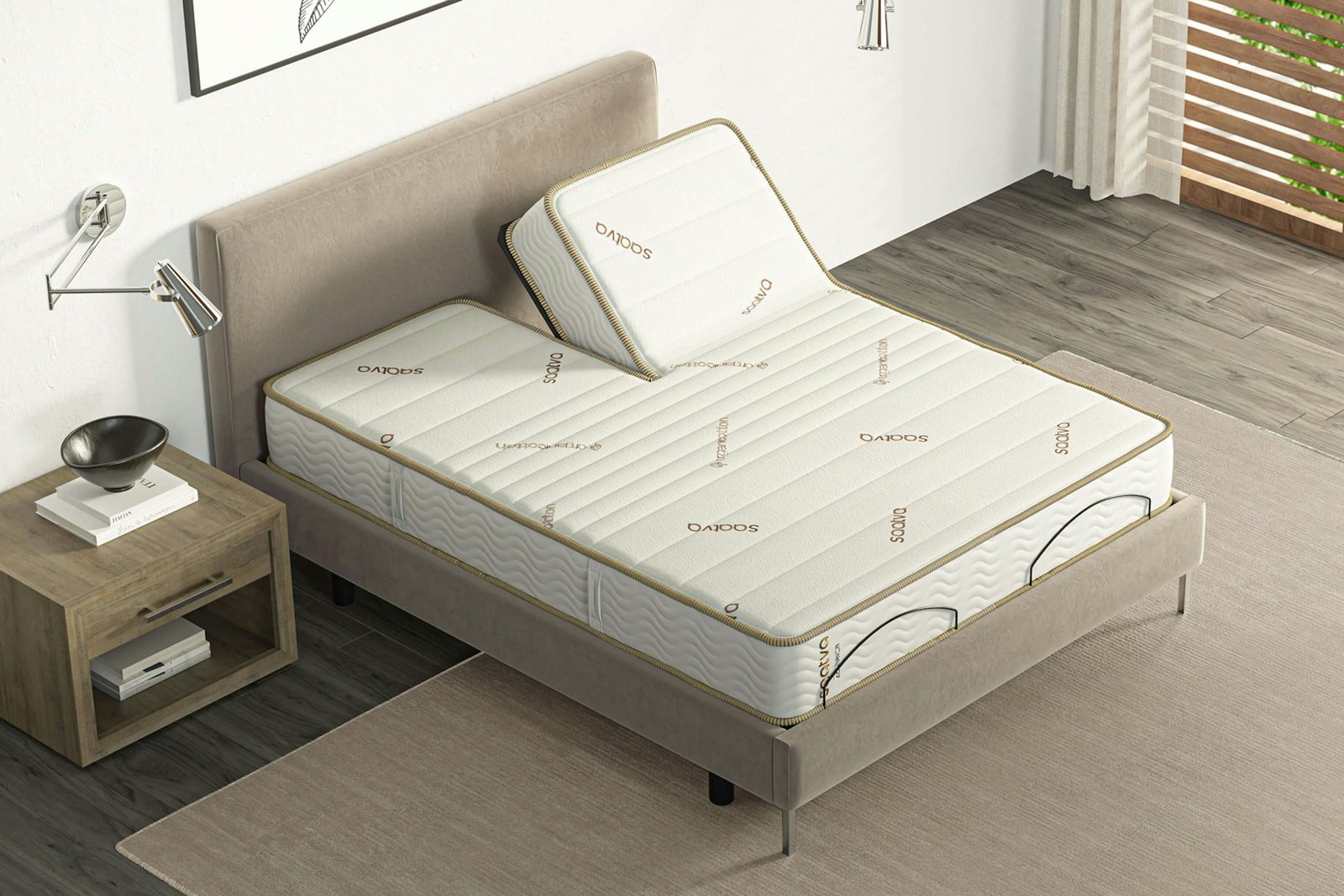 Top view of Saatva Zenhaven Latex Mattress